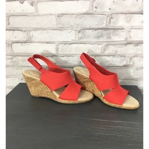 ❌SOLD❌St. John’s Bay red wedges size 9.5